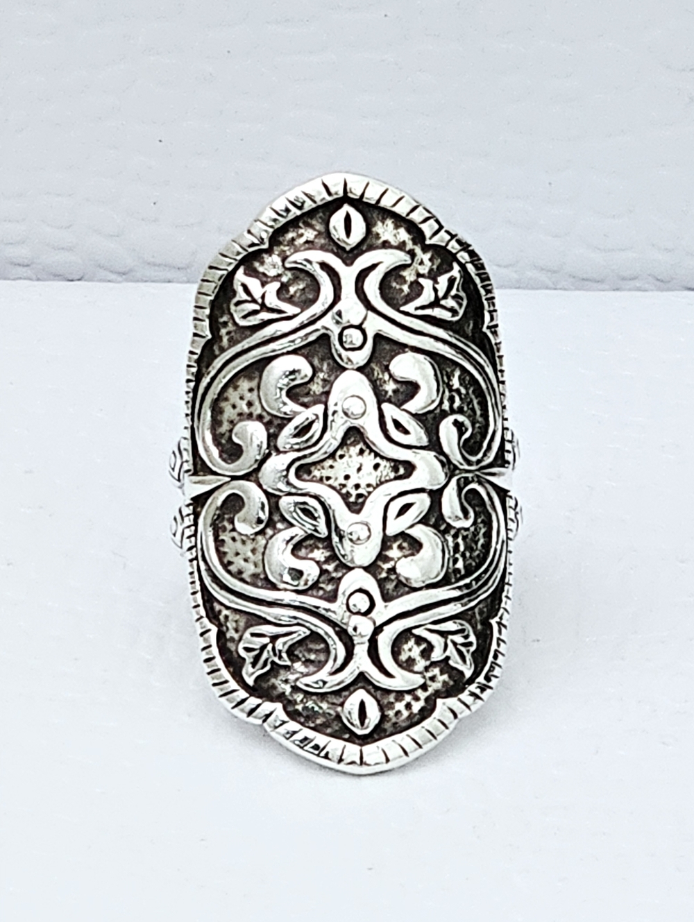 Silpada Rare Sterling Silver Helen of Troy Shield Ring Size 8.25 R2809 HTF
